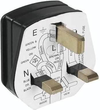 910.176 3P Schwarz Elektrischer Netzstecker (910.176)