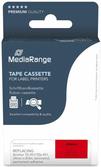 MediaRange Schriftbandkassette schwarz auf rot 8m x 24mm (MRBTZ451)