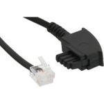 InLine® TAE-F Kabel für DSL Splitter, TAE-F Stecker an Western 6/2 DEC Stecker, 2m (18602)