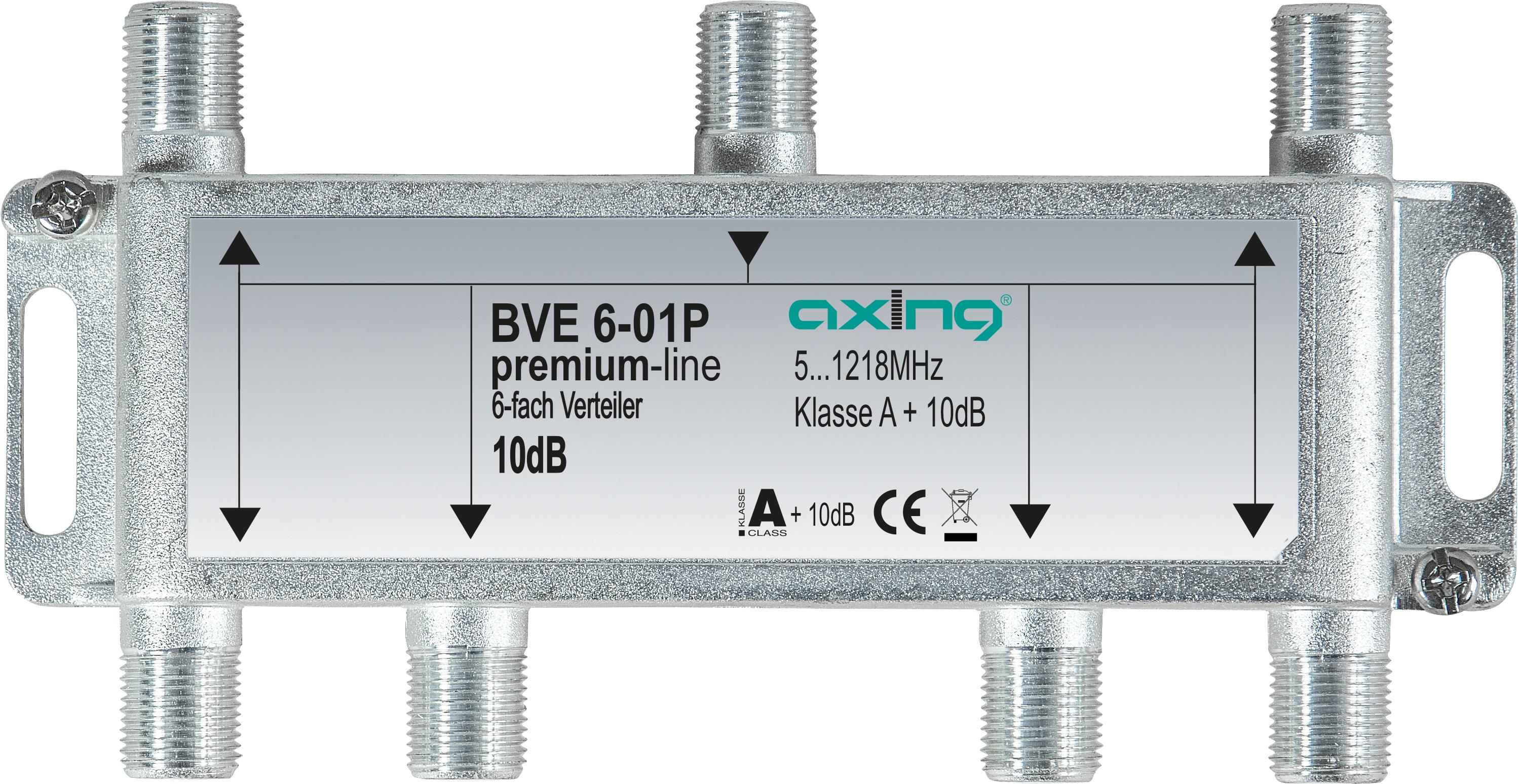 Axing BVE00601P1. Produktfarbe: Edelstahl. Stecker: F. Breite: 142 mm, Tiefe: 32 mm, Höhe: 64 mm (BVE00601P)