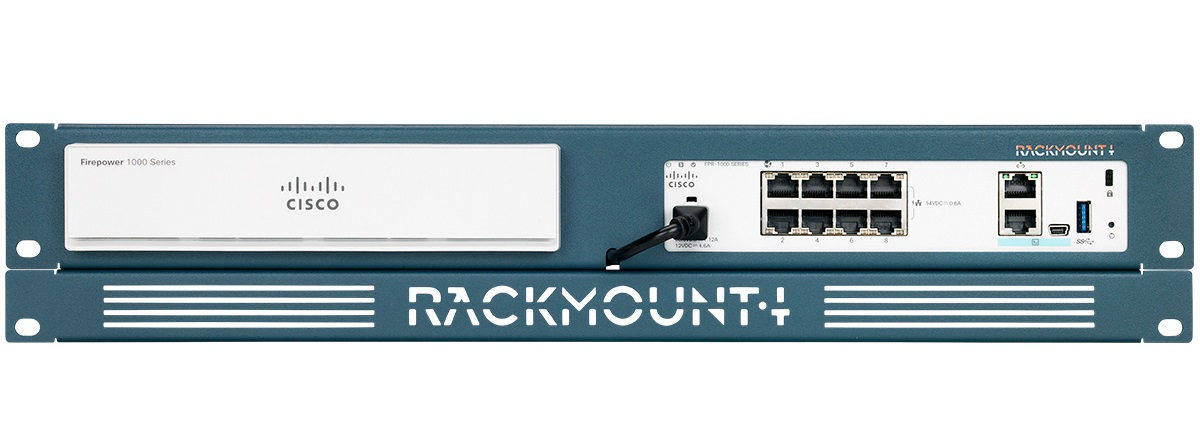 Rackmount.IT RM-CI-T8 19" 2U Rackmontagesatz für Cisco Firepower 1010 Schwarz