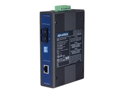 Advantech EKI-2541S Medienkonverter 10/100Mb LAN RJ-45 SC Single-Modus 1310 nm bis 30 km DIN-Schiene