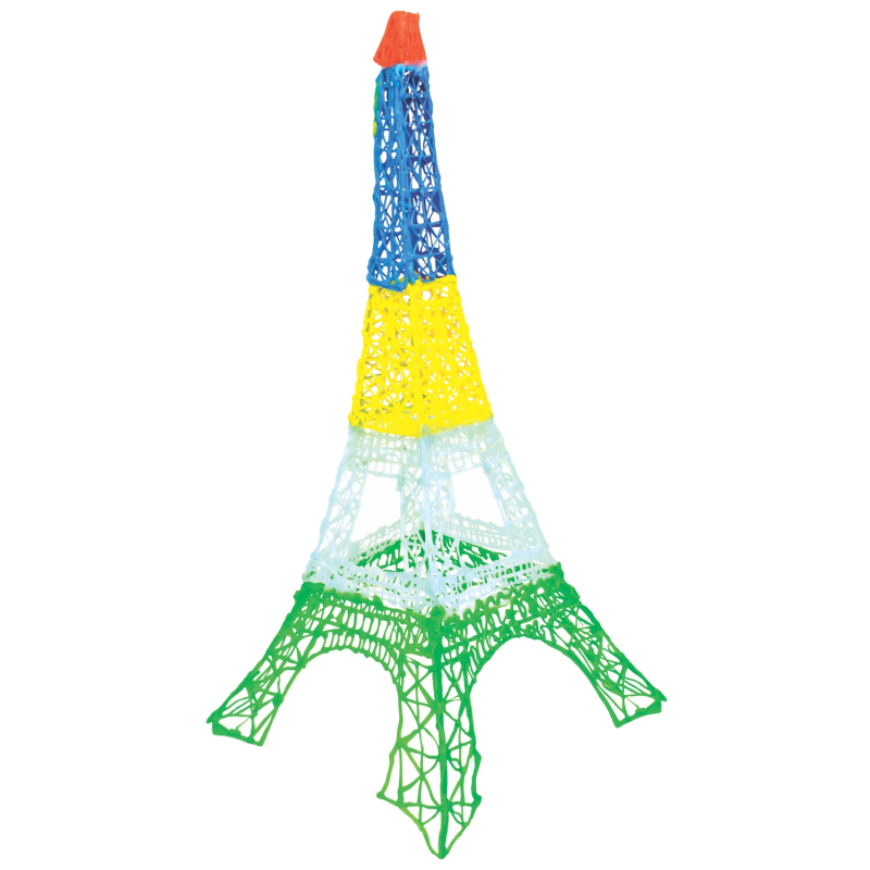 3Doodler Start Eco Plastic Filament Fire and Ice Mixed Bag 250, 250 Stück, 2,5 mm, Orange, Türkis, Weiß, Gelb