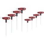 KS TOOLS ERGOTORQUEplus T-Griff-TX-Winkelstiftschlüssel-Satz, 8-tlg.Bohrung (151.8165)