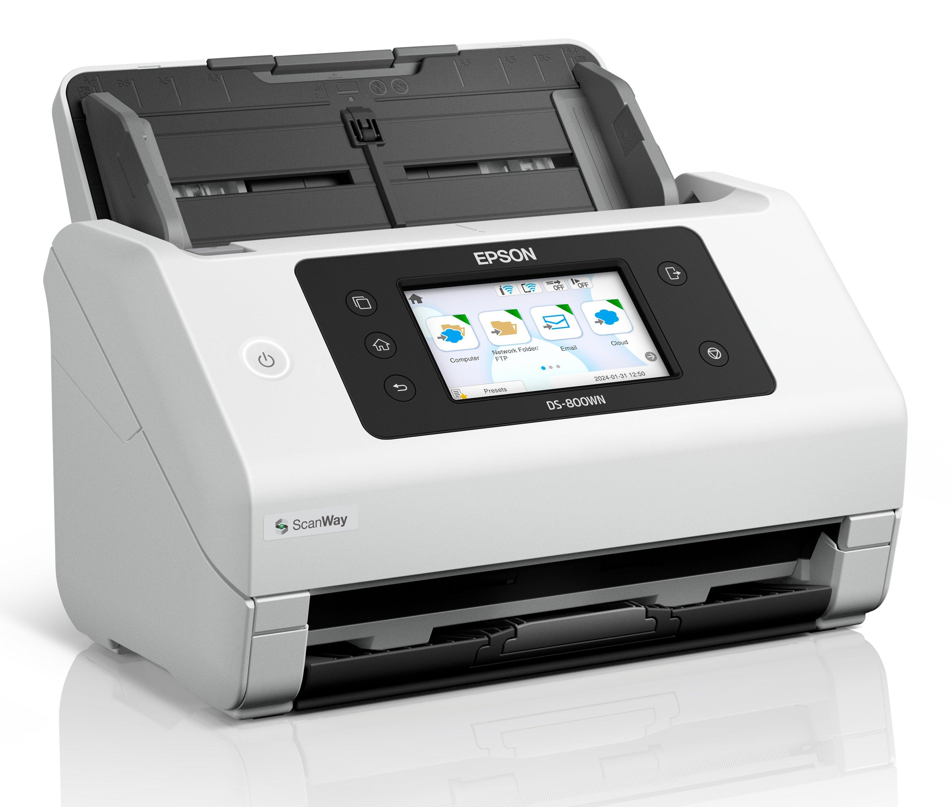 Epson WorkForce DS-800WN Dokumentenscanner 600 dpi Schwarz, Weiß
