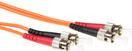 ACT 5 meter LSZH Multimode 62.5/125 OM1 fiber patch cable duplex with ST connectors. St-st 62.5/125 om1 dup 5.00m (RL1005)