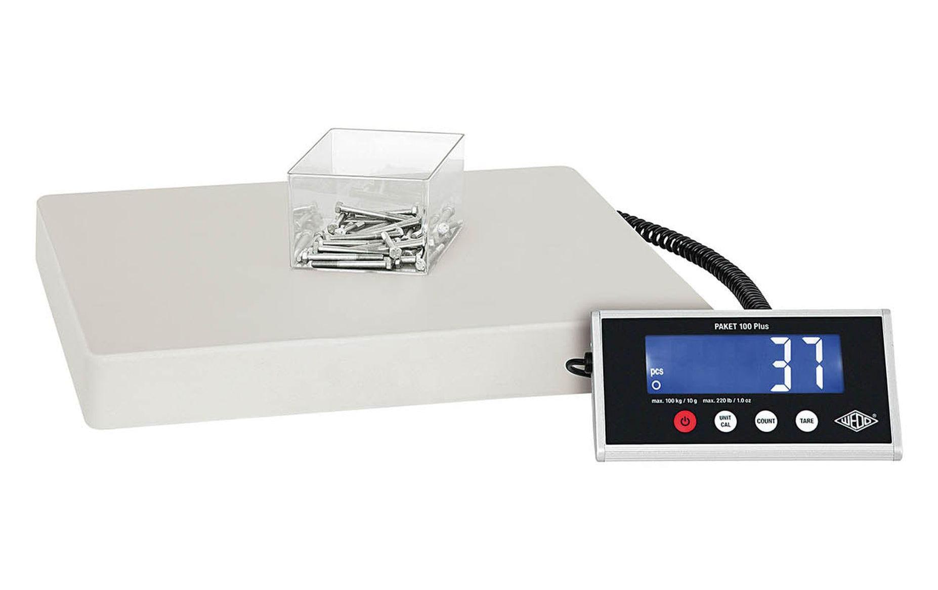 WEDO PAKET 100 Plus Elektronische Paketwaage 100 kg Grau