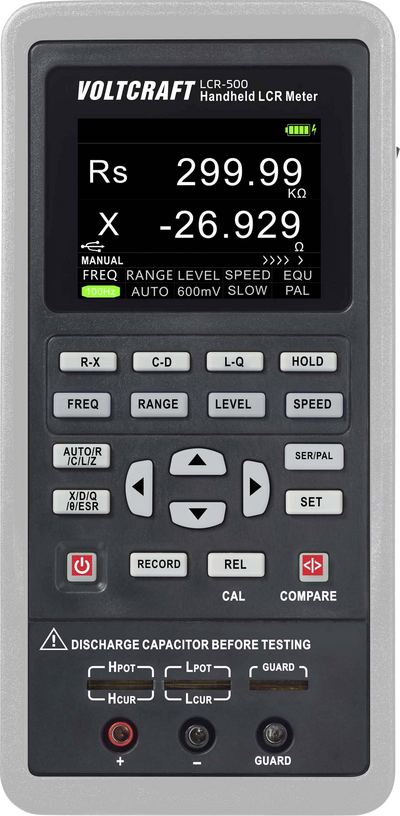 Voltcraft LCR-500 LCR Messbrücke digital Datenlogger CAT I Anzeige Counts (VC-15444850)