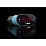 Lenco CR-07 Uhr Schwarz - Blau Radio (CR07 BLUE)