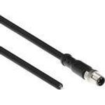 ACT Industrial 5.00 meters Sensor cable M8A 3-pin male to open end, Ultraflex Xtreme TPE cable, shielded (SC3006)