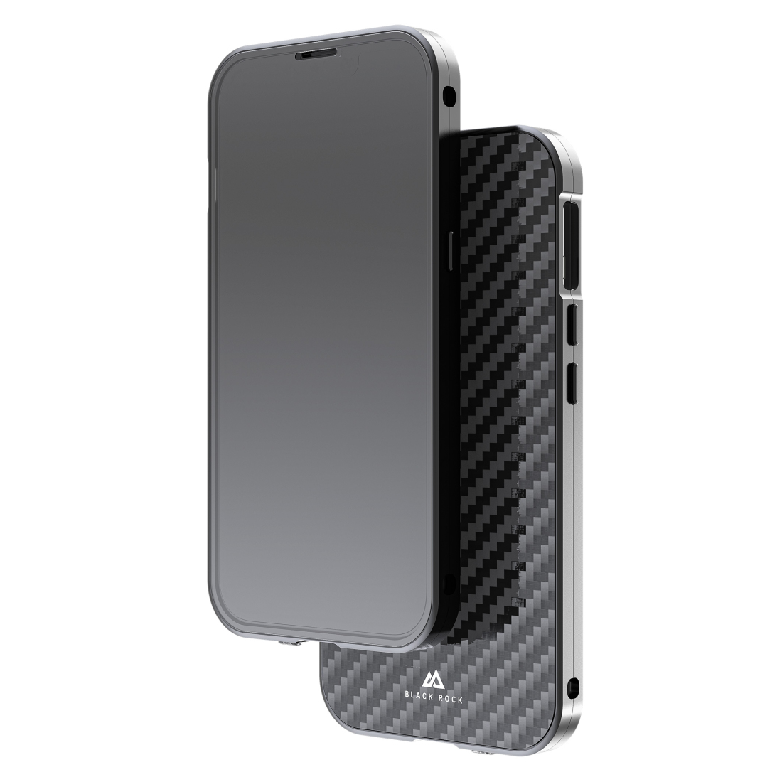 Black Rock 360° Glass Handy-Schutzhülle für Apple iPhone 14 6,1" Schwarz Transparent