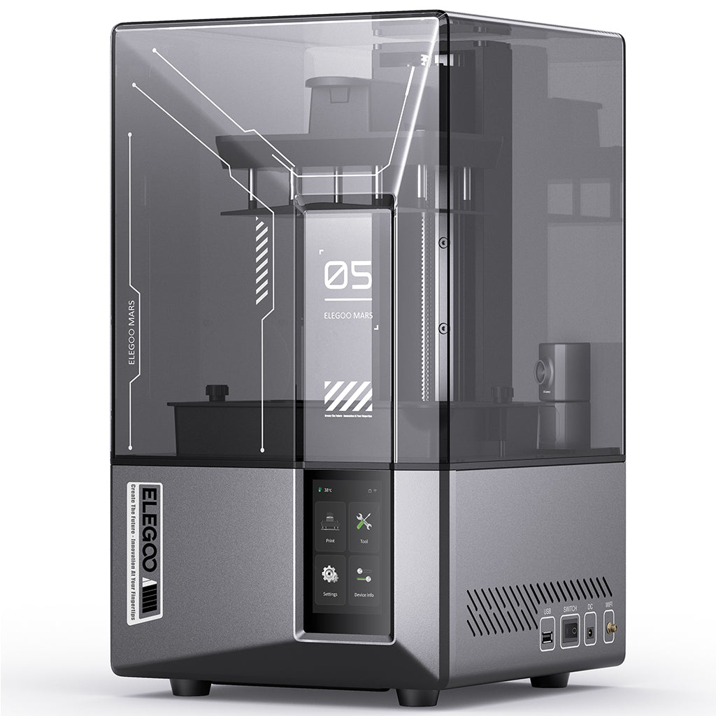 ELEGOO Mars 5 Ultra SLA 3D-Drucker 7" Touchscreen WLAN Grau
