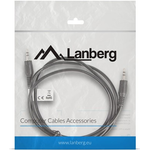 LANBERG KABEL STEREO MINIJACK (M) - MINIJACK (M) 1.2M (CA-MJMJ-10CC-0012-BK)