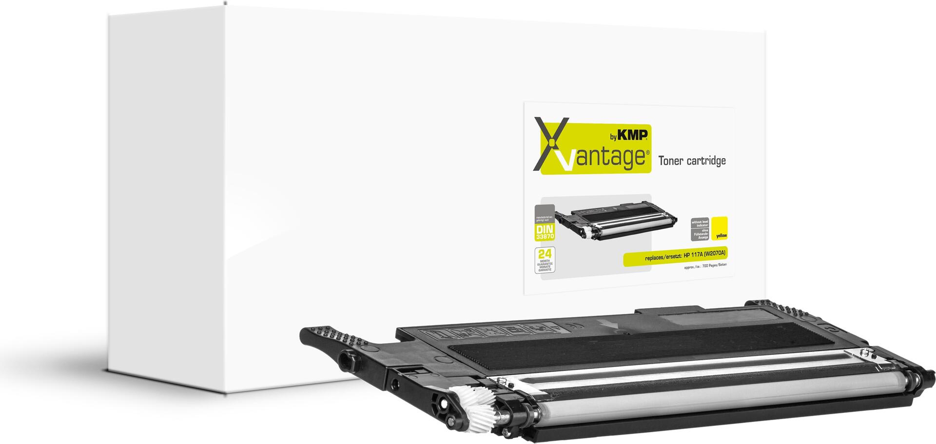 KMP 2555,0089. Farbtoner-Seitenleistung: 700 Seiten, Druckfarben: Gelb, Menge pro Packung: 1 Stück(e) (2555,0089)