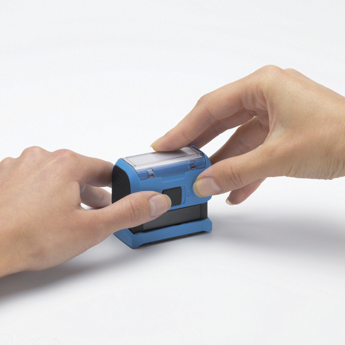 TRODAT Printy 4911 Datumstempel 37 x 13 mm Schwarz, Blau