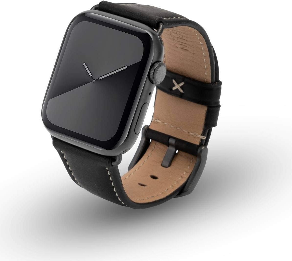 JT Berlin Watchband Charlie | Apple Watch Ultra/42/44/45mm | schwarz - Aluminium space grau | M | 10832 (10832)