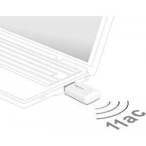 Delock Micro Stick 867 - Netzwerkadapter - USB3.0 - 802,11ac - weiß (12770)