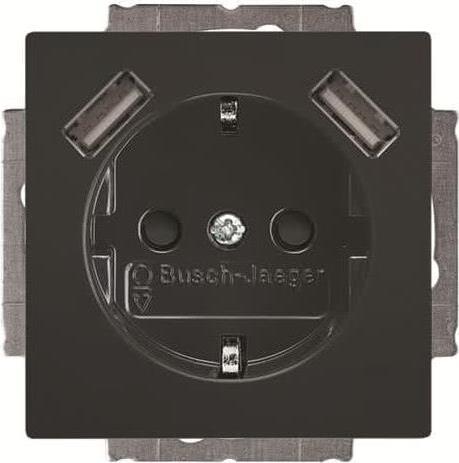 BJ 20 EUCB2USB-81 SCHUKO-/2x USB-Steckdose (2CKA002011A6267)