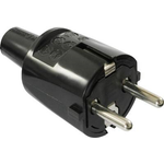 AS SCHWABE PVC-Stecker 16A, 250V robuste Ausführung schwarz (62222)