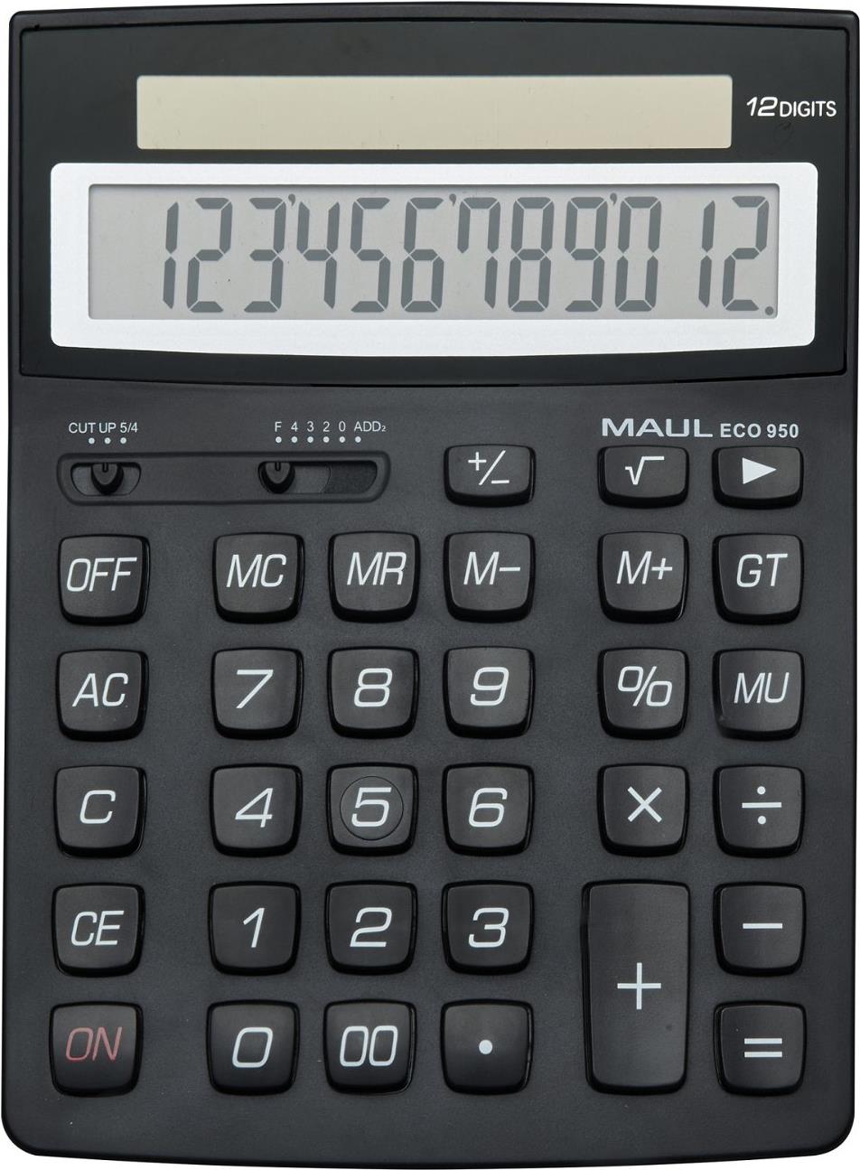 MAUL ECO 950 Taschenrechner Tasche Einfacher Taschenrechner Schwarz (7268990)