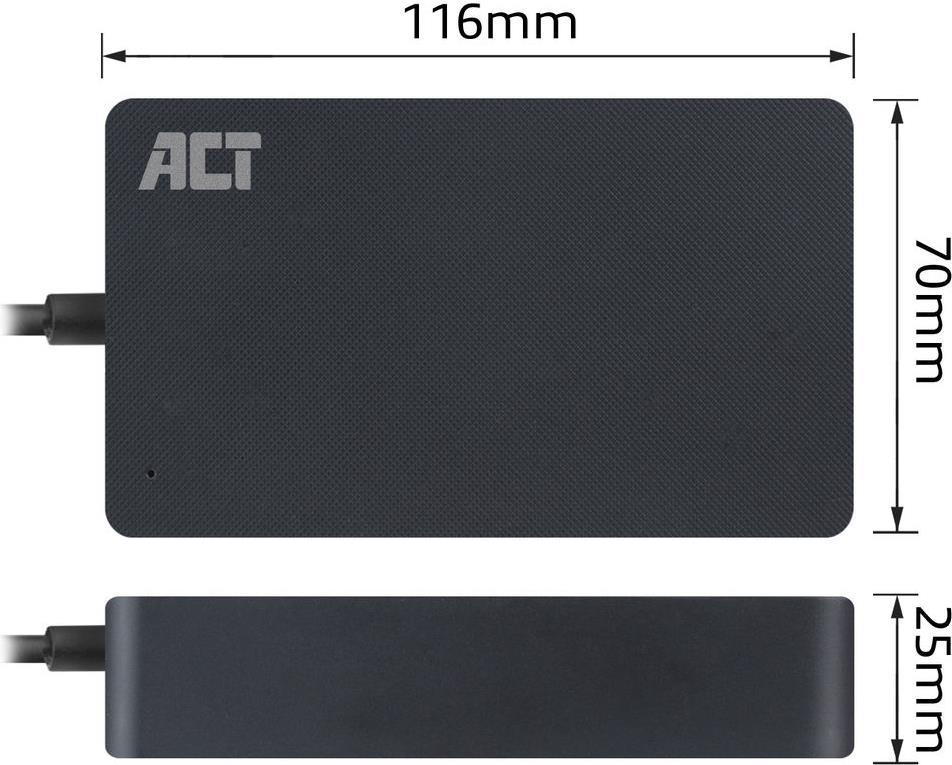 ACT AC2060 Netzteil & Spannungsumwandler Indoor 90 W Schwarz (AC2060)