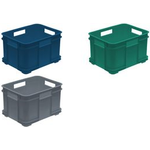 keeeper Aufbewahrungsbox Euro-Box XXL "bruno eco", grau Farbe: eco-grey, 54 Liter, aus 100% Recyclingkunststoff, - 1 Stück (1539913800000)