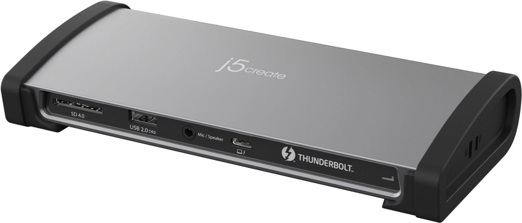 j5create JTD562-EN 8K Thunderbolt 4 Dockingstation 96 W Grau