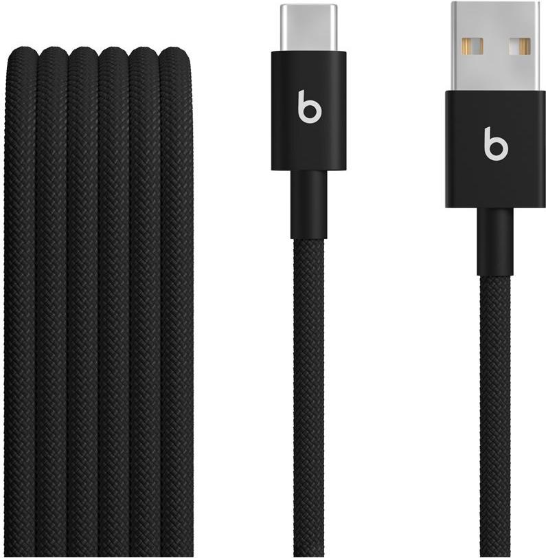 Beats USB-A zu USB-C gewebtes Kabel 1.5 m Bolt Black (2-Pack) (MDGH4ZM/A)