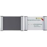 FRANKEN Türschild Clip, 148 x 148 mm, silber Cliprahmen aus Aluminium und Kunststoff mit Schutzfolie, - 1 Stück (BS0606)