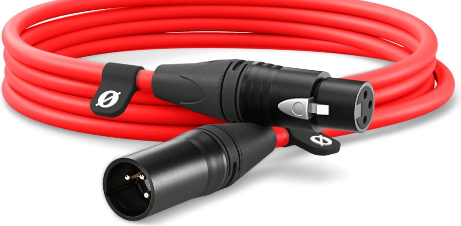 RØDE XLR3M-R Audio-Kabel 3 m XLR Rot (400832816)