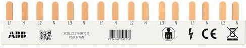 ABB Phasenschiene PSX3/16N FlexLine 3P+N 16Pins 8 TE 10qmm (2CDL230180R1016)