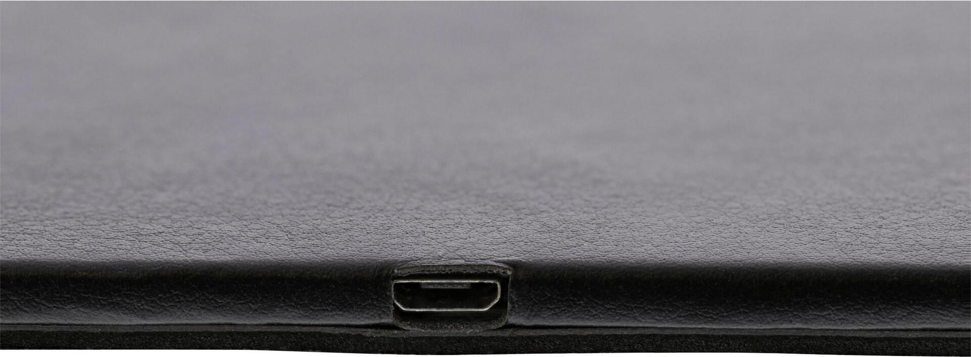 InLine Mauspad mit Wireless Charging (Qi), 10 W, Kunstleder, 370x225x7mm, Schwarz