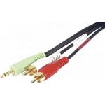 CUC Exertis Connect 108803 Audio-Kabel 10 m 3.5mm 2 x RCA Schwarz (108803)