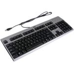 HP 355632-101 Tastatur USB QWERTY Schwedisch Schwarz - Silber (355632-101)