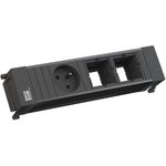 Steckdoseneinheit 3-fach schwarz 916.063 (916.063)