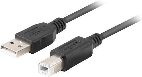 Lanberg CA-USBA-15CU-0010-BK USB Kabel 1 m USB 2.0 USB B Schwarz (CA-USBA-15CU-0010-BK)