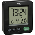 TFA Dostmann 60.2567.01 Funk Wecker Schwarz Alarmzeiten 1 (60.2567.01)