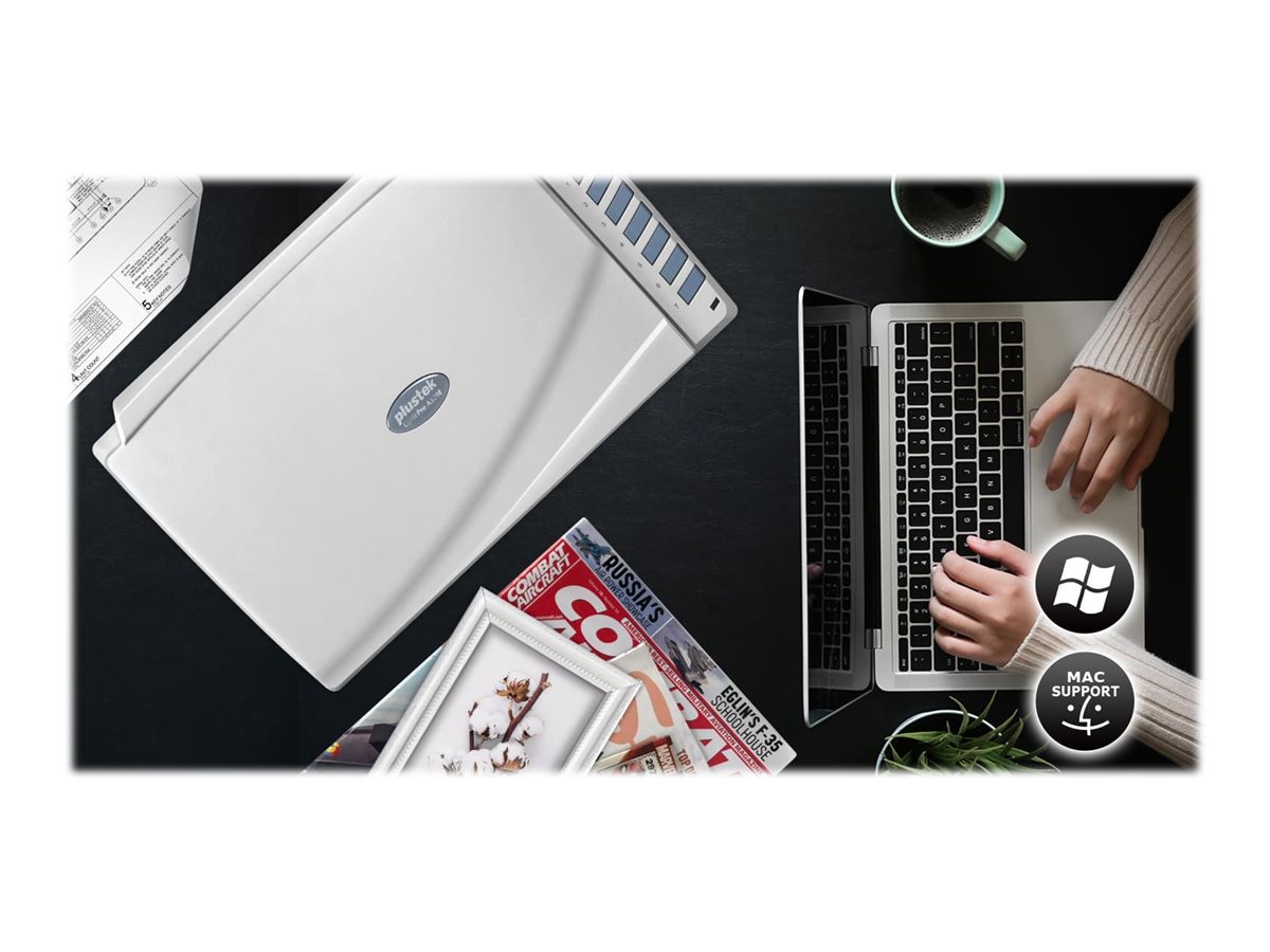 Plustek OpticPro A320E A3 Flachbettscanner CCD 800 dpi USB 2.0 Weiß
