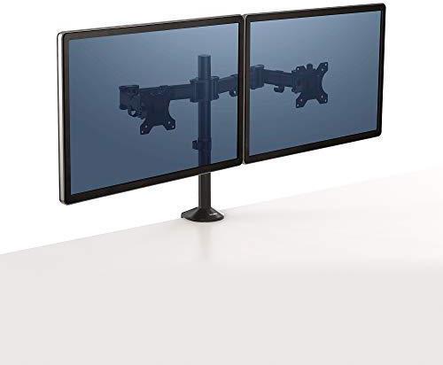 Fellowes Reflex Dual Monitor Arm 27" Schwarz
