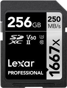 Lexar SDXC - 256 GB Speicherkarte Klasse 10 UHS-II (LSD256CB1667)