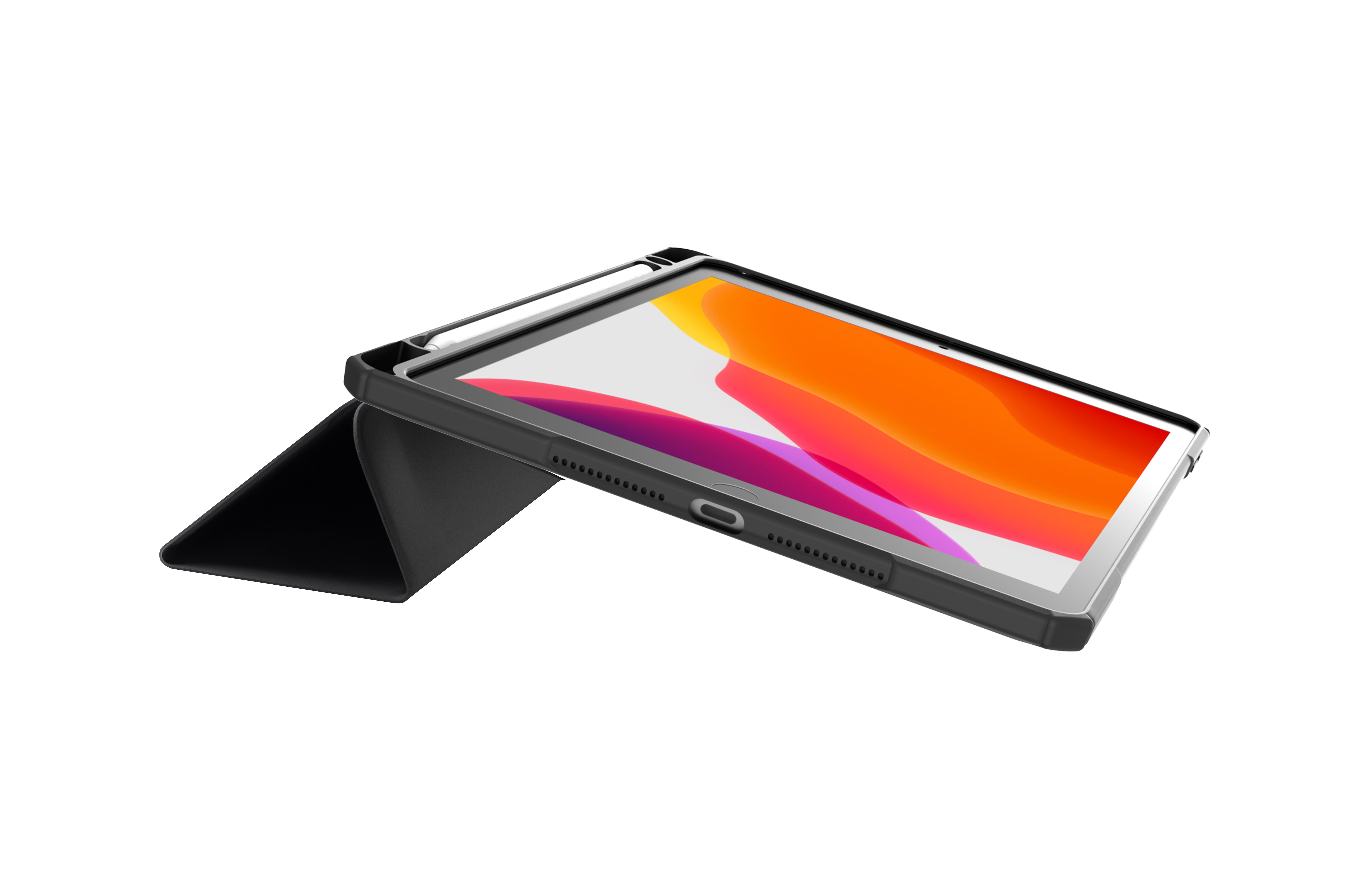 dbramante1928 London Flip-Hülle für Apple iPad 10.2" (7./8./9. Generation) Schwarz