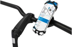 FISCHER Fahrrad-Smartphonehalter Silikon, schwarz aus Silikon, passend für alle gängigen Smartphones von - 1 Stück (50401)