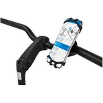 FISCHER Fahrrad-Smartphonehalter Silikon, schwarz aus Silikon, passend für alle gängigen Smartphones von - 1 Stück (50401)