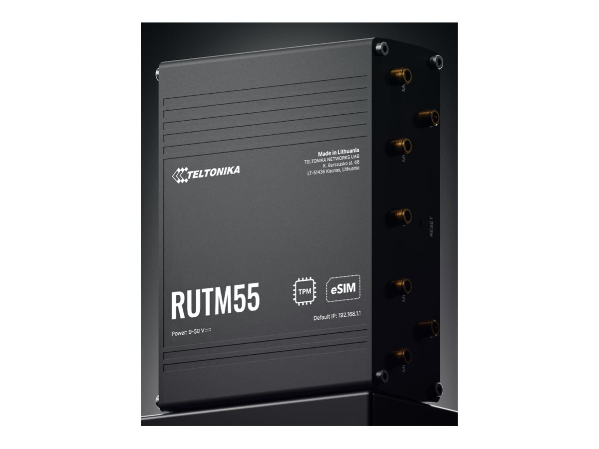 Teltonika RUTM55 Industrial 5G Router Schwarz