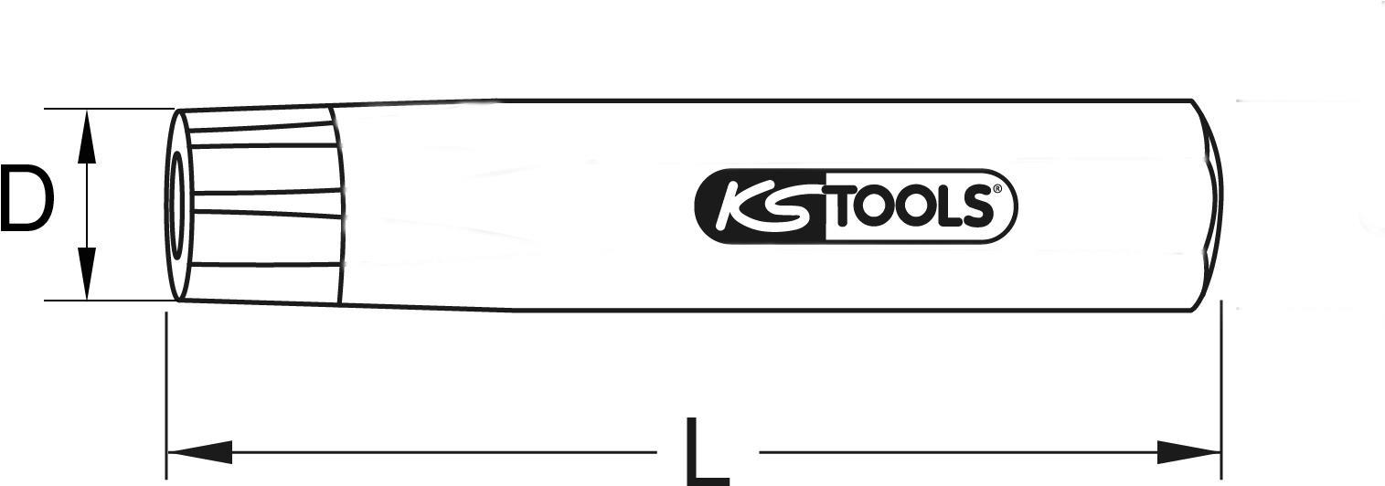 KS Tools 129.2321 Handarbeitsstempel Rot (129.2321)