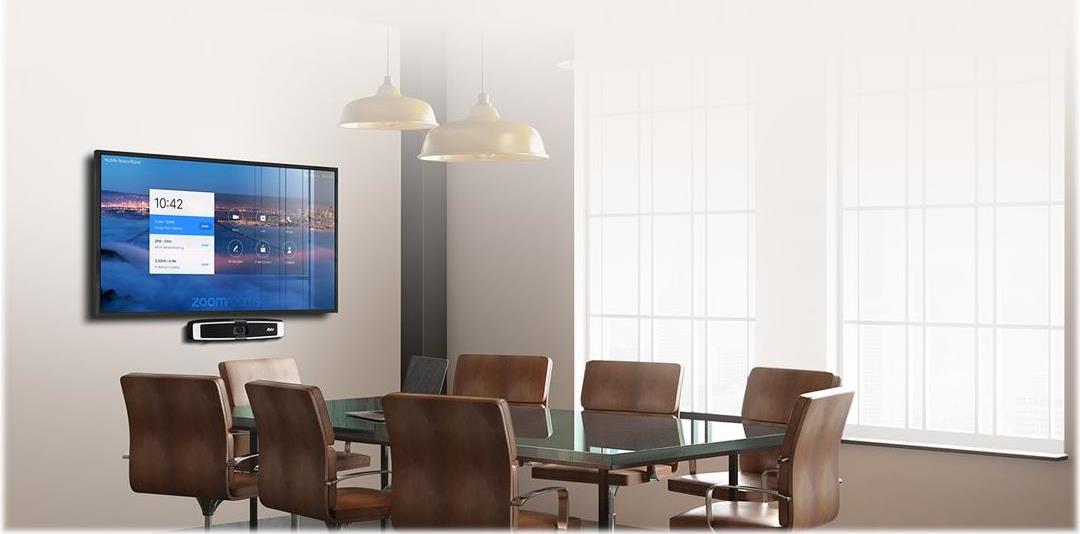 AVer VB130 4K USB Video-Soundbar mit intelligenter Beleuchtung Schwarz
