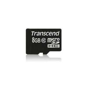 Transcend Ultimate Flash-Speicherkarte (microSDHC/SD-Adapter inbegriffen) (TS8GUSDHC10U1)