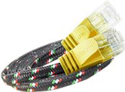 SLIM UT6 1 GE - Cat.6 SLIM-Tough-Kabel, U/UTP, 1,0 m, gelb (PKW-TOUGH-K6 1.0 GE)