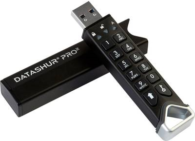 iStorage datAshur PRO2 USB-Stick 32 GB USB Typ-A 3.1 (3.1 Gen 1) Schwarz (IS-FL-DP2-256-32)