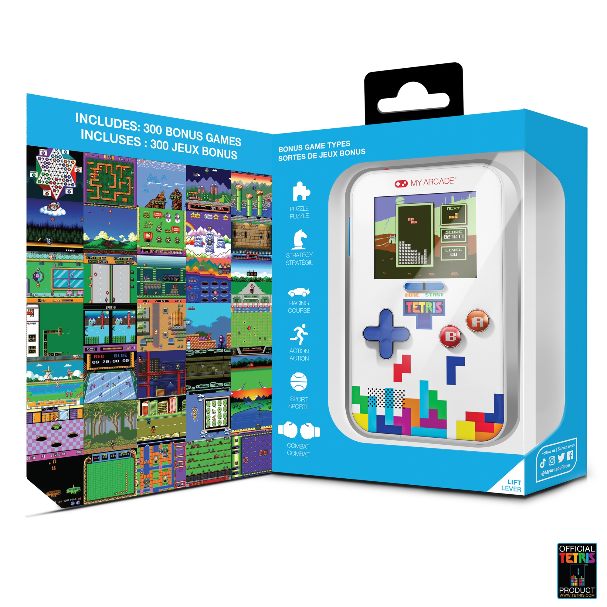 dreamGEAR My Arcade Go Gamer Tetris Tragbare Spielkonsole 2,5" Mehrfarbig